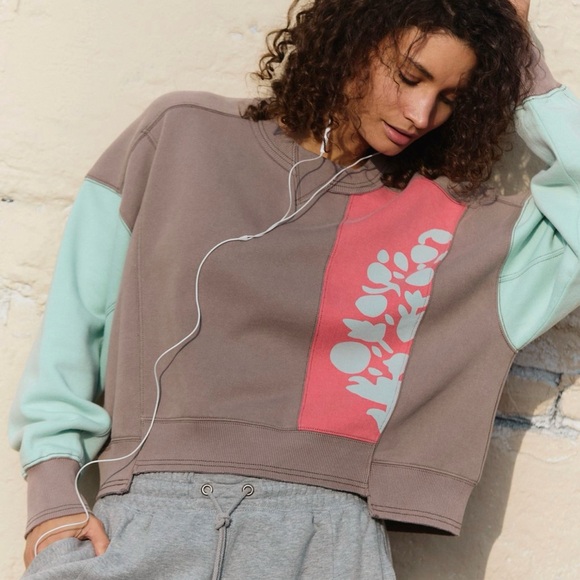 free people movement Tops - SOLD OUT// FP Movement by Free People Multicolor Sweatshirt